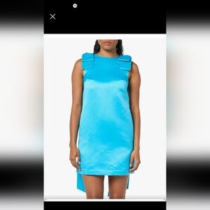 Trina Turk Women's Satin Bow Shoulder Cocktail Dress